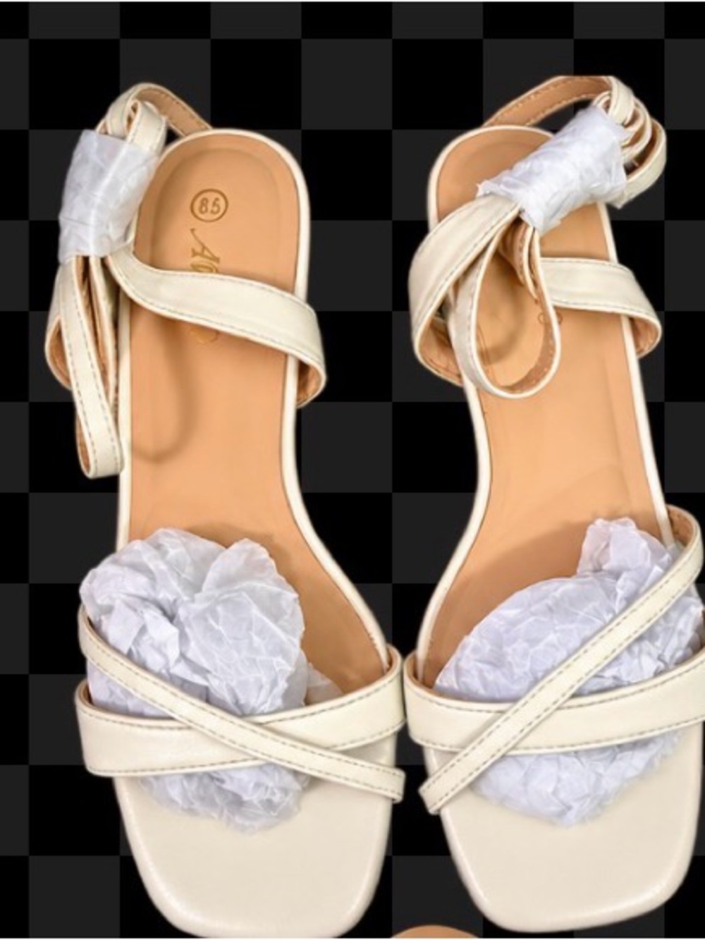 8.5 White, Heels, Sandals